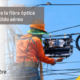 Fibra óptica y tendido aereo