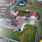Despliegue aéreo para llevar fibra óptica a zonas rurales