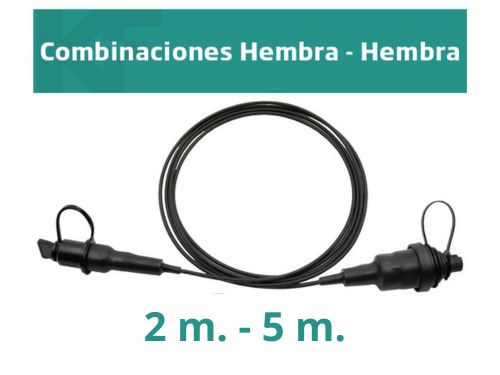 Latiguillo Alargador OkeyFibre compatible Huawei hembra compatible Corning hembra